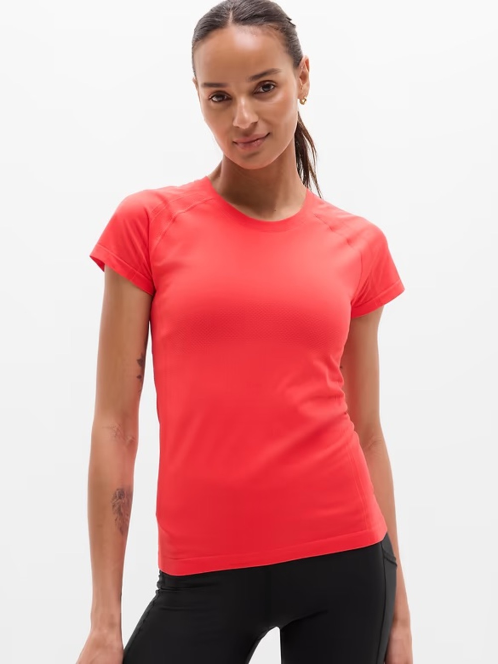 Athleta Active Tee in Coral Size M Tall